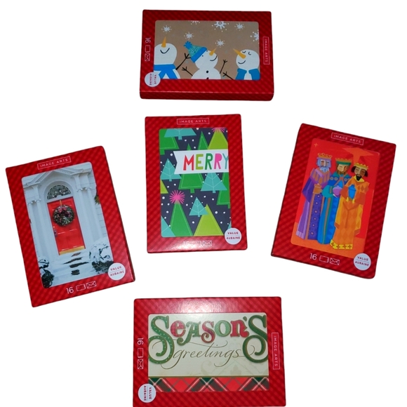 NEW Image Arts 5-Pk Variety Christmas Greeting Cards with Envelopes - Picture 1 of 12
